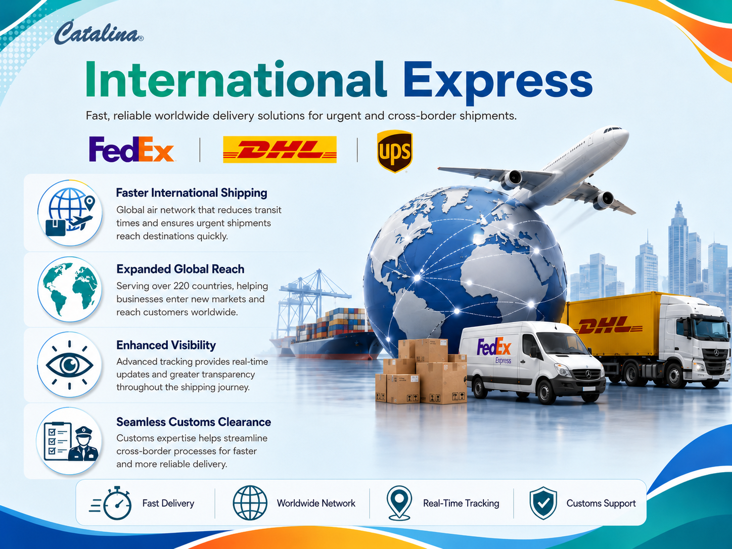International - Freight - Customs - Services - Catalina - Logistics
